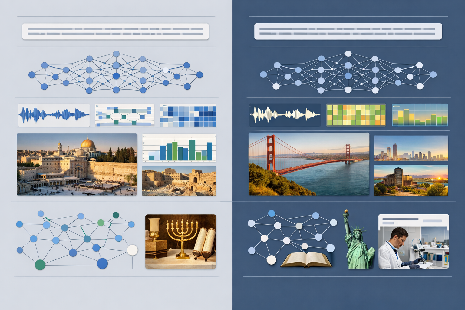 AI interface processing Hebrew and English entity data.