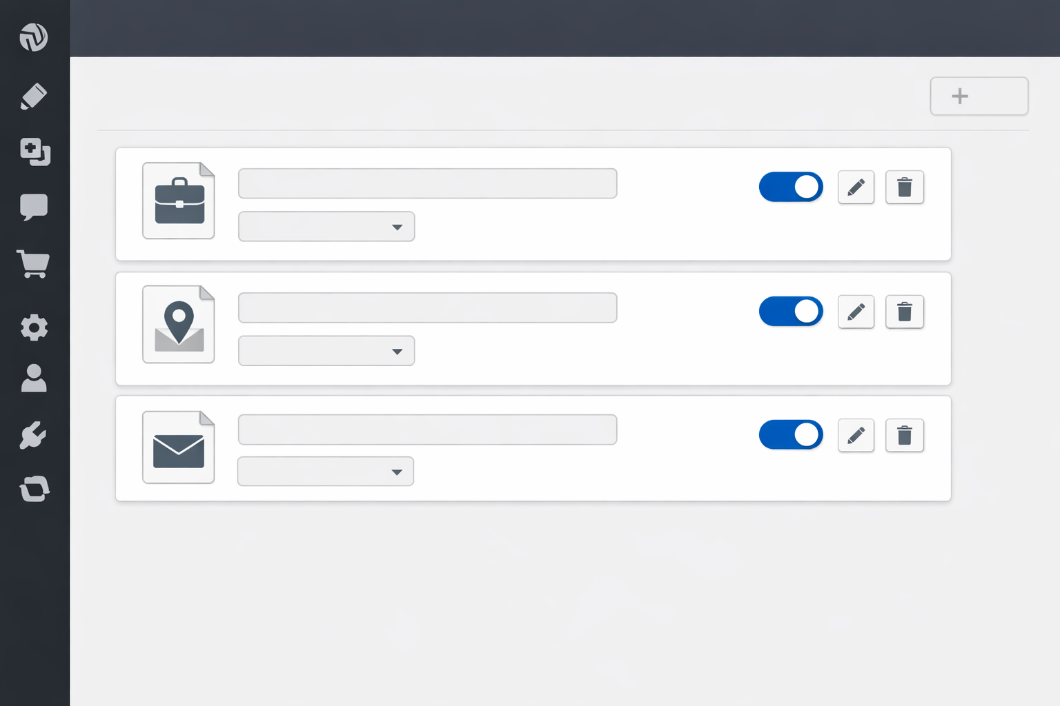WordPress plugin dashboard with schema templates for various pages.