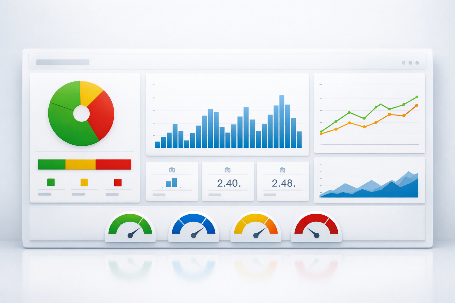 Review dashboard with sentiment analysis and business metrics.