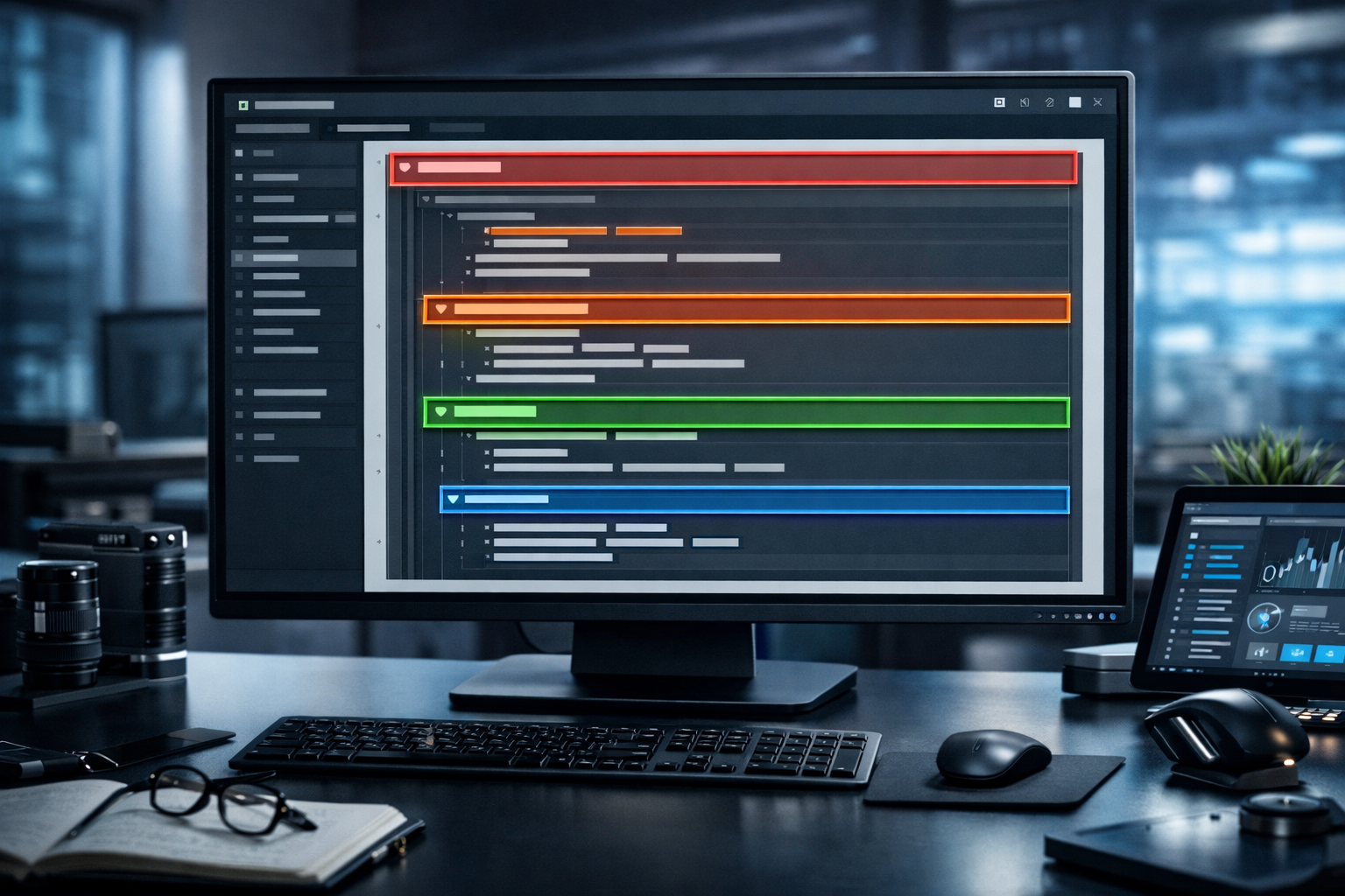 Website backend showing schema markup for dental practices.