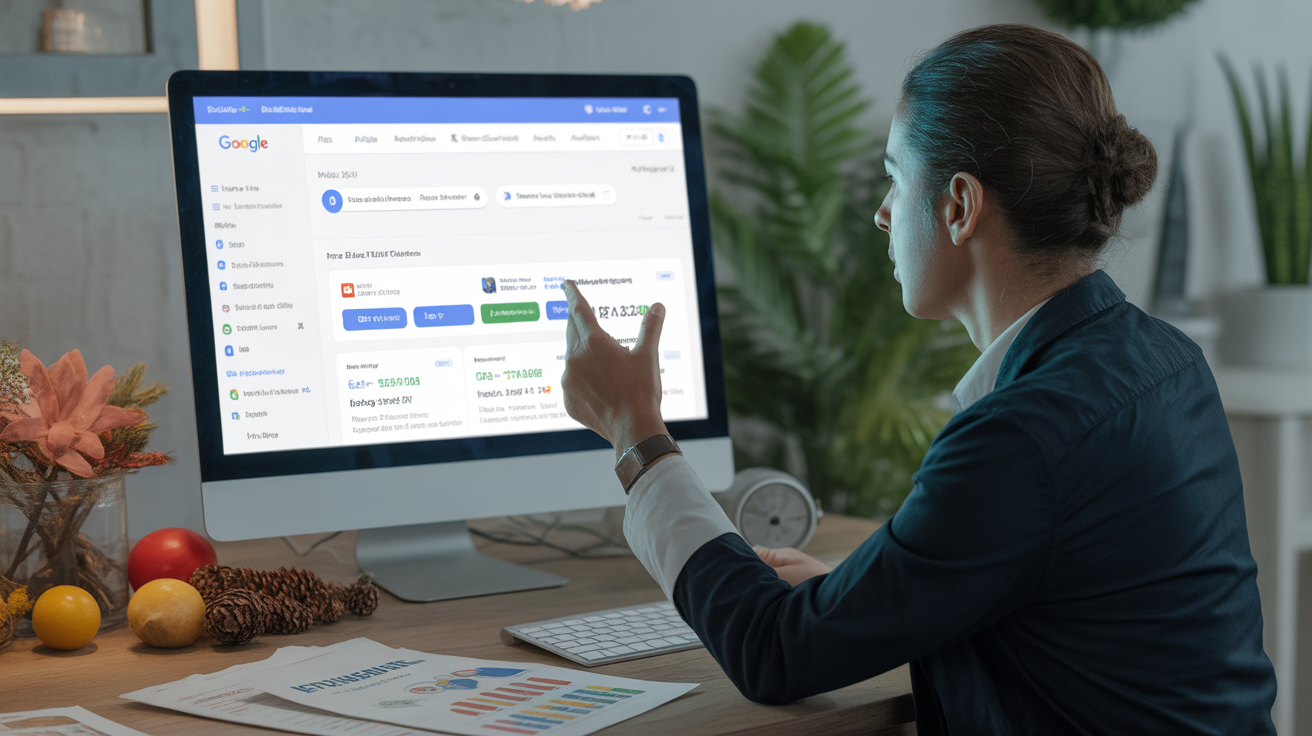 Business owner in Beer Sheva reviewing Google Business Profile setup.