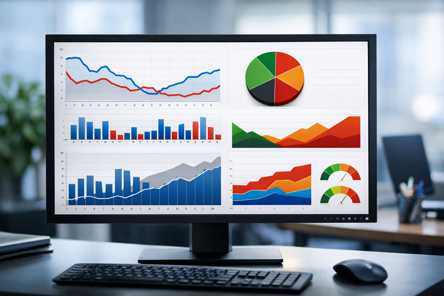 Screen showing YMYL compliance analysis with graphs and charts.